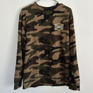 VANS “OFF THE WALL” Camouflage Sweatshirt Size Medium
